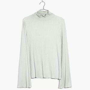 Madewell Ruffle Edge Turtleneck Top